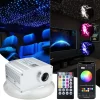 10W Twinkle Fiber Optic Star Ceiling Lights Kit RGBW Car Roof Star Light Bluetooth app Music Control Car Starry Sky Ceiling Lamp